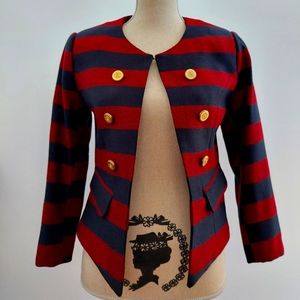 NWT INSIGHT NY Red and Blue Blazer Sz 2